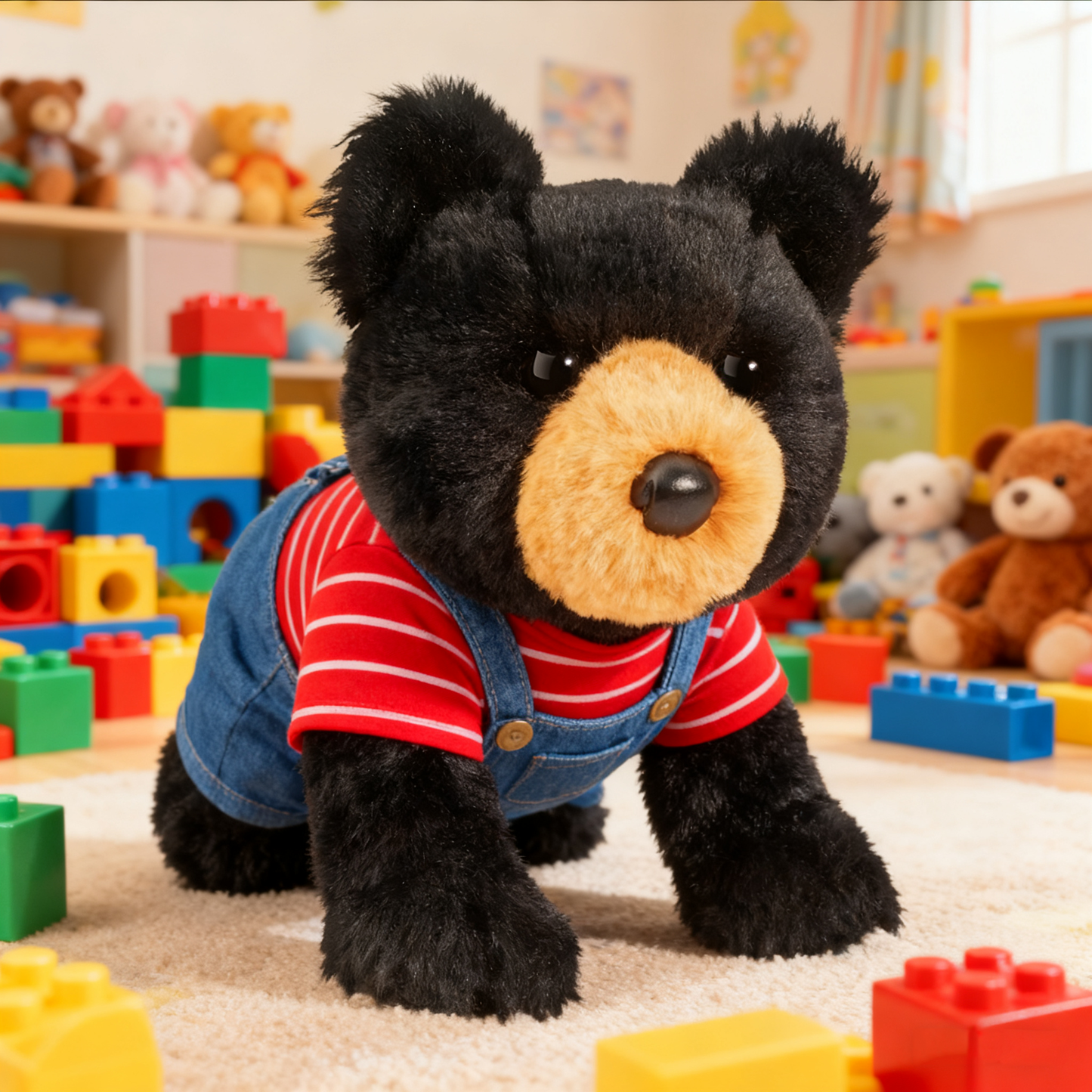 Mini Cubbie Soft Black Bear